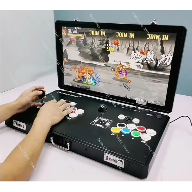 Retro Gaming Arcade Console - 레트로 아케이드 게임 콘솔 듀얼 조이스틱