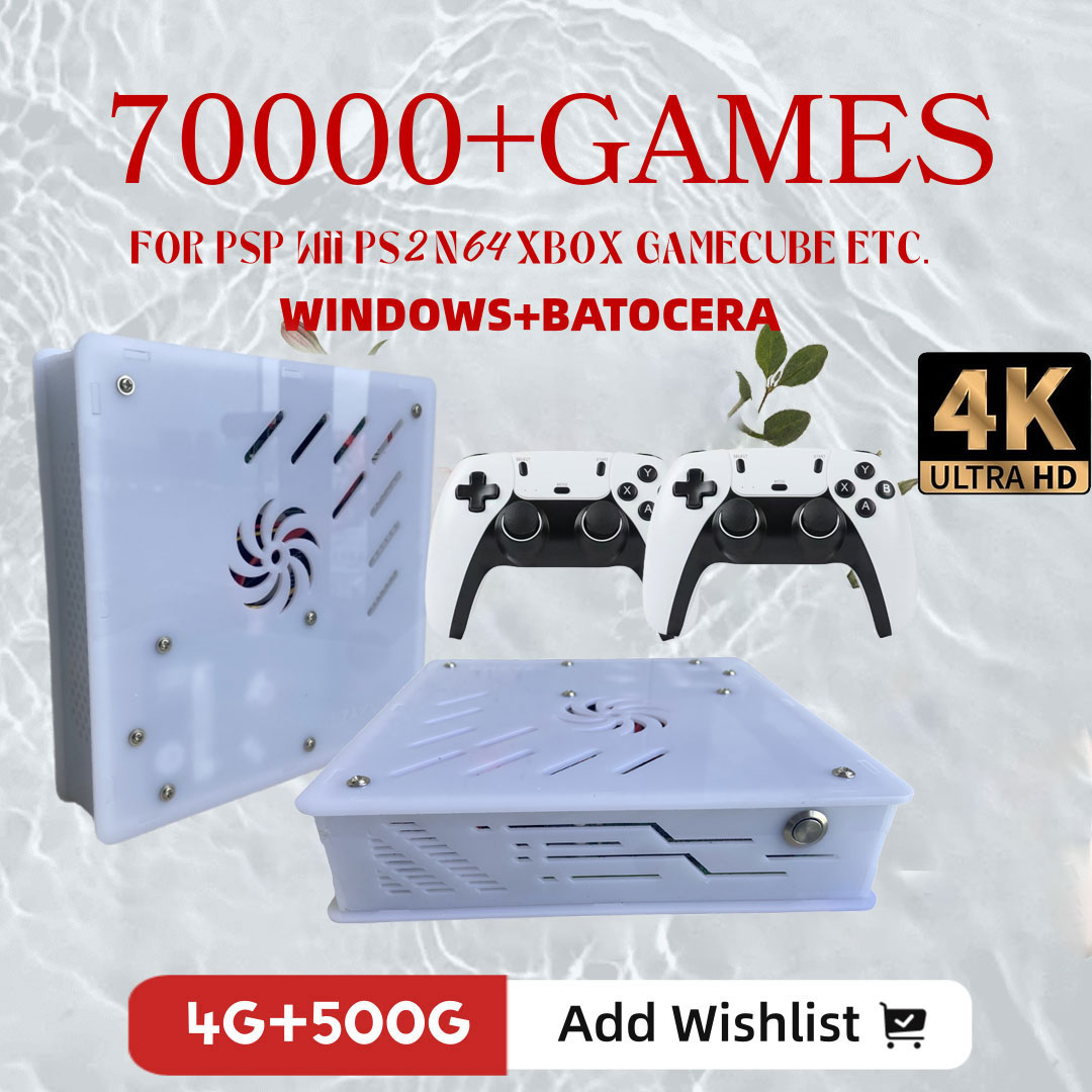 Retro X8 Gaming Console - 2026년형 X8 레트로 게임 콘솔 500GB