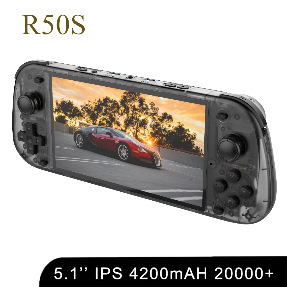 Retro Gaming Images - 5.1인치 신형 R50S 레트로 휴대용 비디오