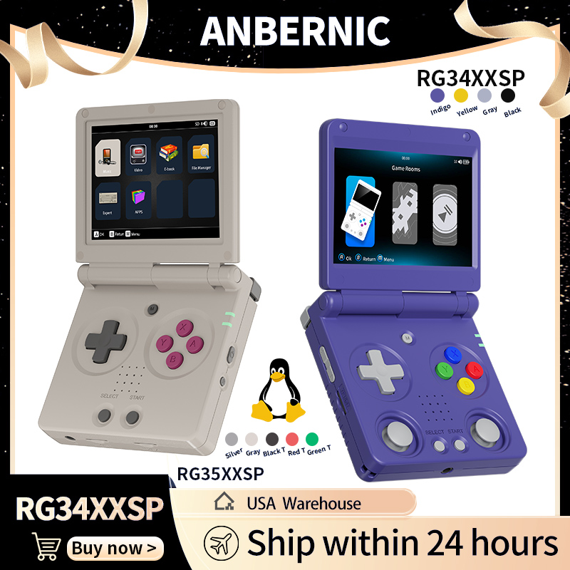 Anbernic RG34XXSP RG35XXSP 플립  - Retro Gaming Arcade Console 리뷰 및 가격