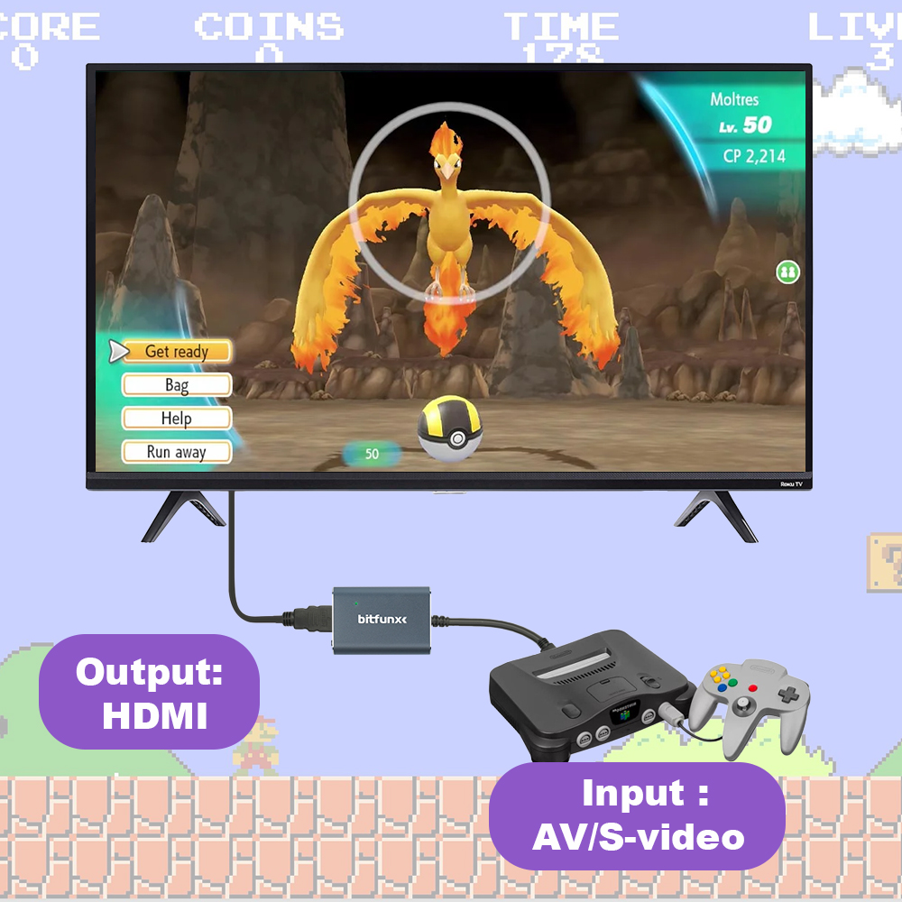 Bitfunx 720P Svideo/AV-HDMI 어댑 - Retro Gaming Arcade Console 리뷰 및 가격