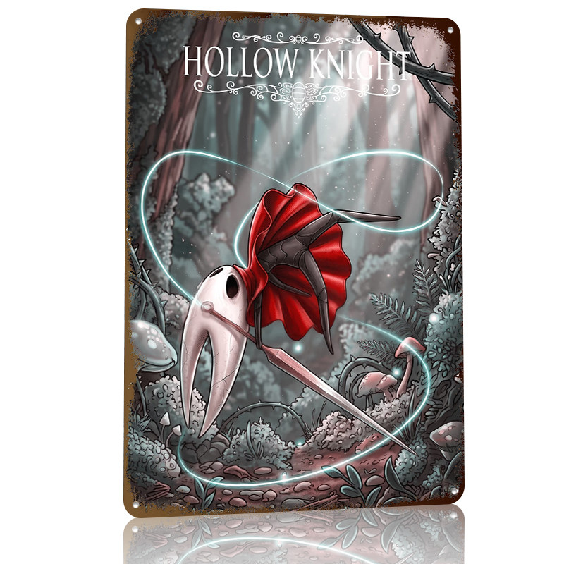 Hollow Knight Hornet 아트워크 금속 포 - Retro Gaming At 리뷰 및 가격