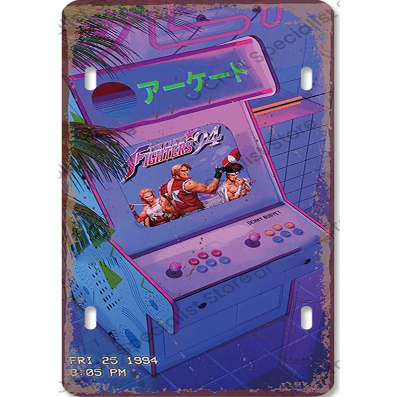 빈티지 게임 메탈 사인 레트로 게임보이 콘솔 TV 8비 - Retro Gaming Arcade Console 리뷰 및 가격