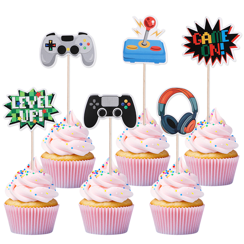 13개 비디오 레트로 게임 케이크 토퍼 컨트롤러 & 헤 - Game Retro Gaming 리뷰 및 가격