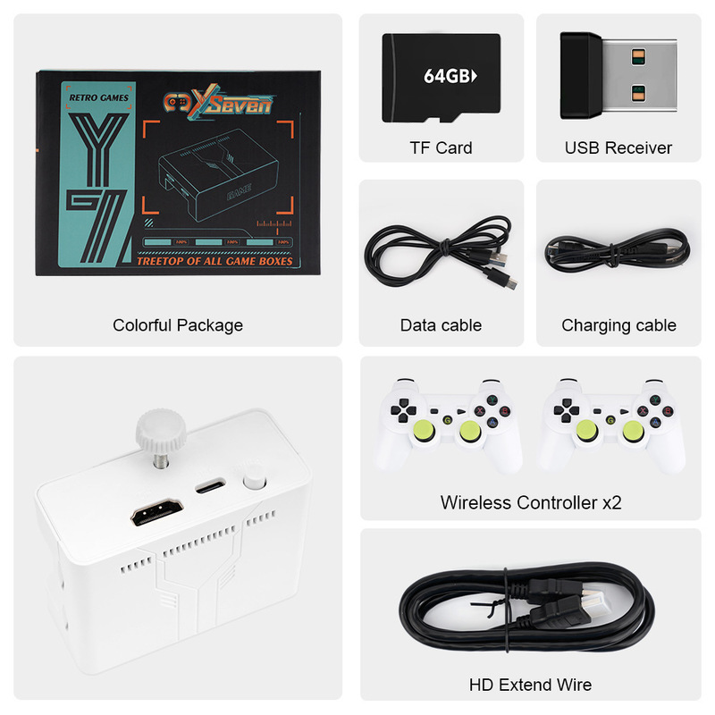 베스트셀러 Y7 TV 게임 콘솔 듀얼 시스템 셋톱박스  - Retro Gaming Arcade Console 리뷰 및 가격