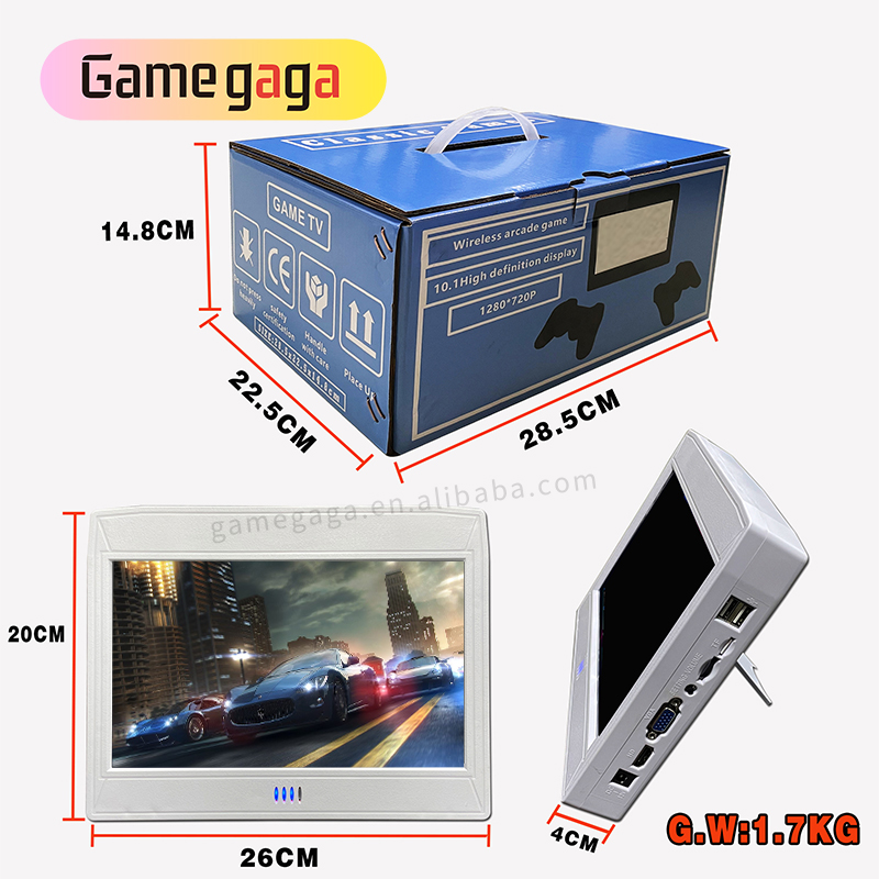 L 비디오 게임 콘솔 10인치 화면 휴대용 게임 콘솔  - Retro Gaming Arcade Console 리뷰 및 가격