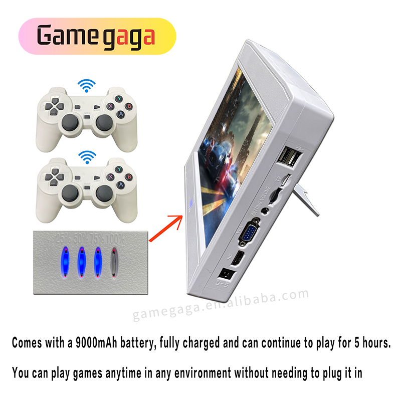 L 비디오 게임 콘솔 10인치 화면 휴대용 게임 콘솔  - Retro Gaming Arcade Console 리뷰 및 가격