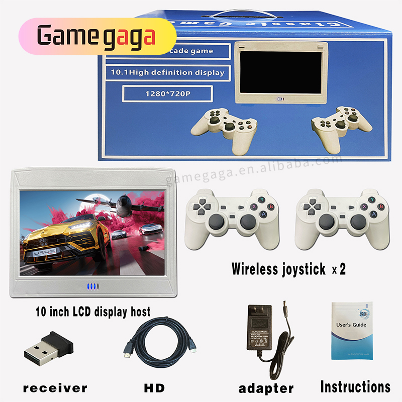 L 비디오 게임 콘솔 10인치 화면 휴대용 게임 콘솔  - Retro Gaming Arcade Console 리뷰 및 가격