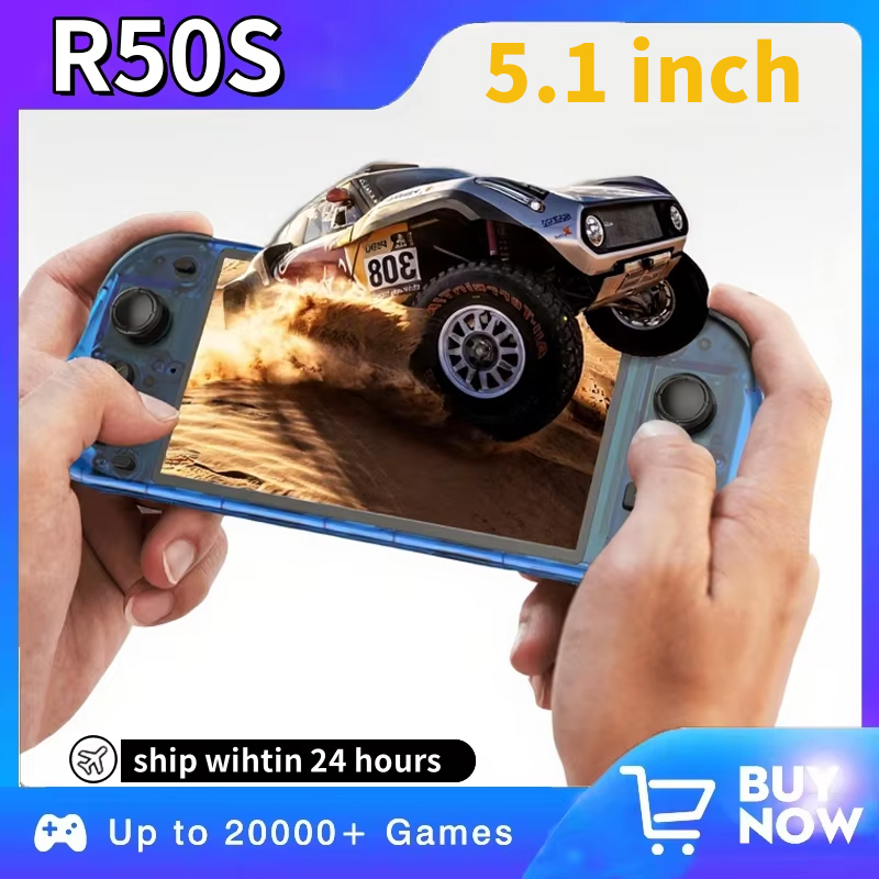 5.1인치 신형 R50S 레트로 휴대용 비디오 게임 콘 - Retro Gaming Images 리뷰 및 가격